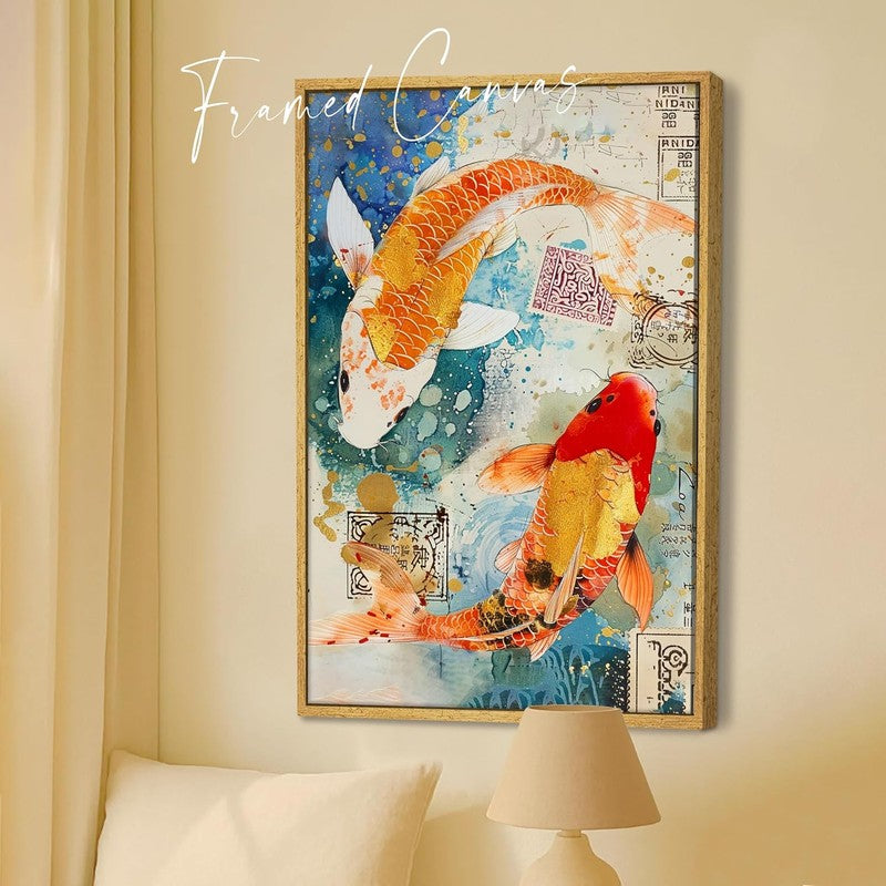 Koi Reverie Wall Art With Frame media 5