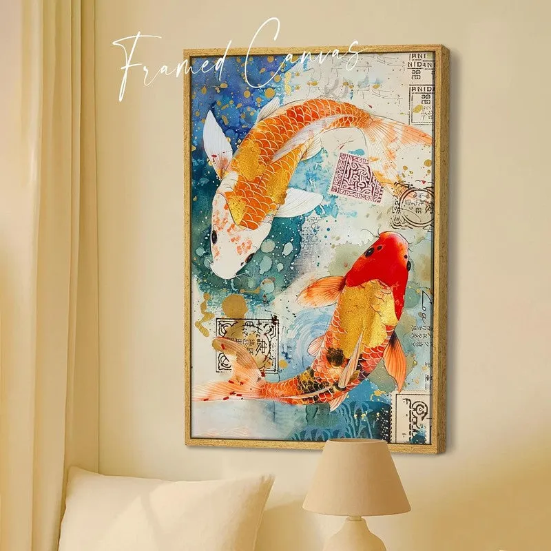 Koi Reverie Wall Art With Frame media 5