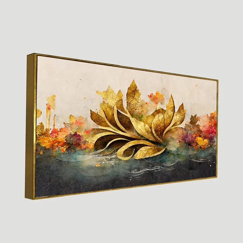Atalia Floral Wall Painting With Frame media 5