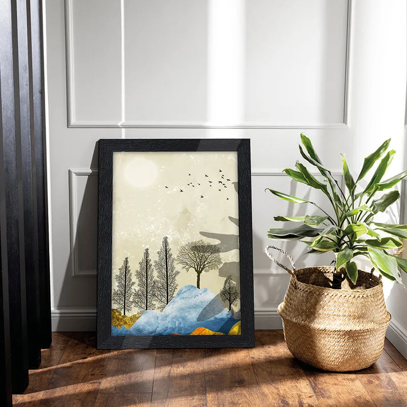 Forest Silhouette Wall Painting media 3
