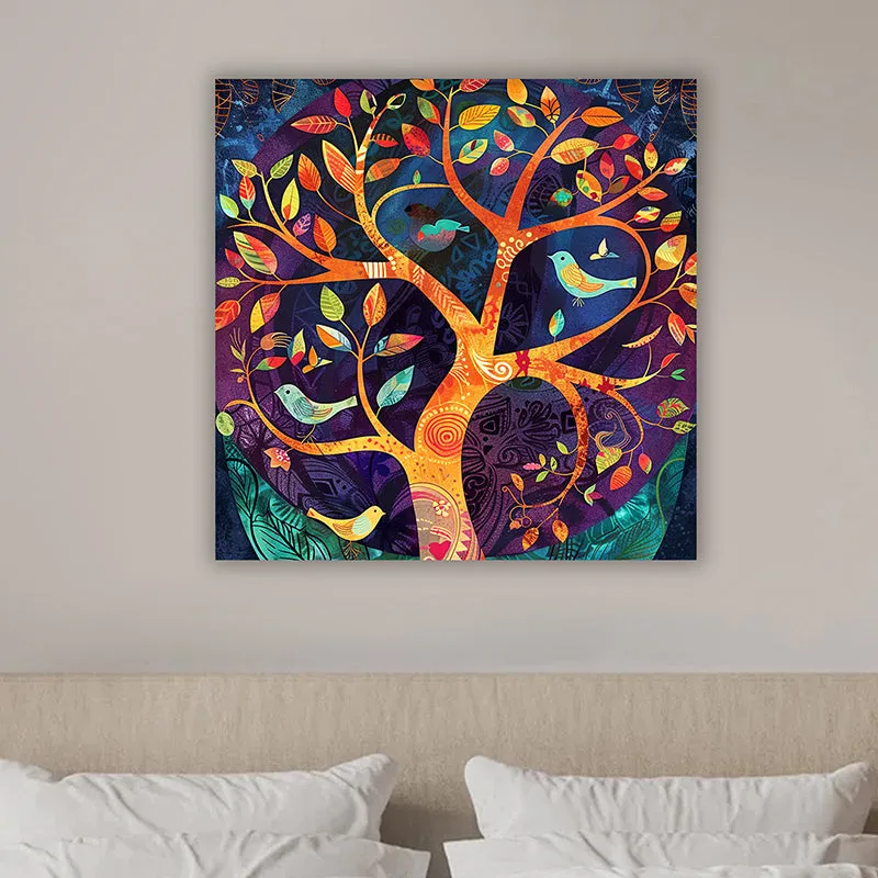 Psychedelic Trees Wall Art media 2