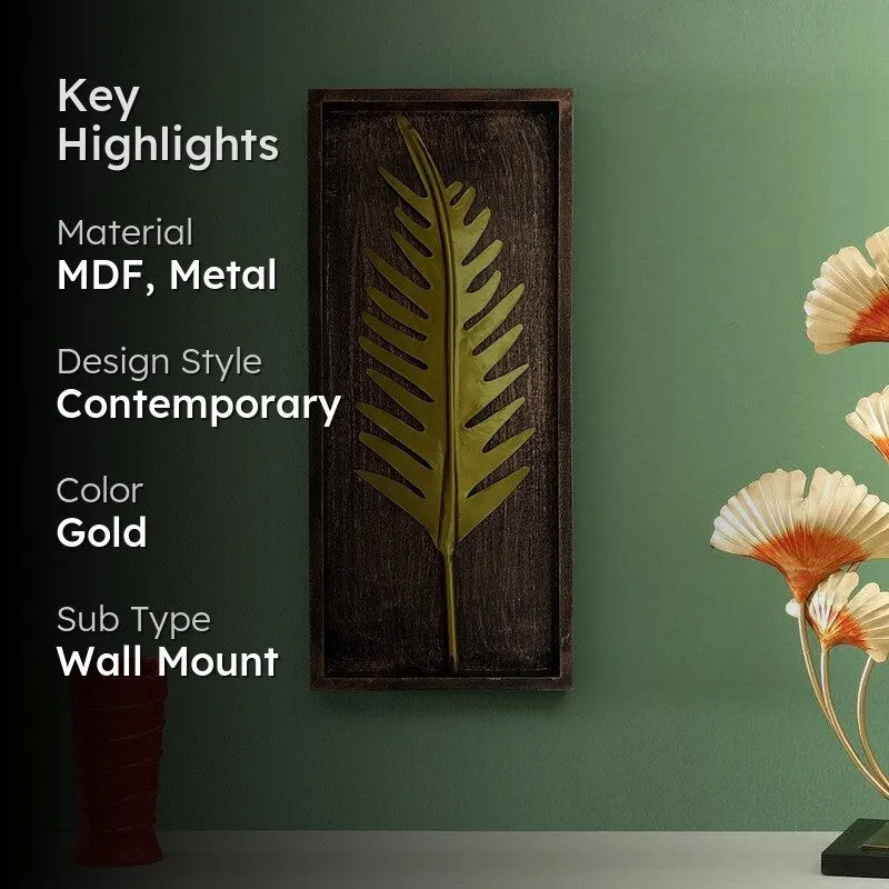 Poise Palm Leaf Metal Wall Accent media 2