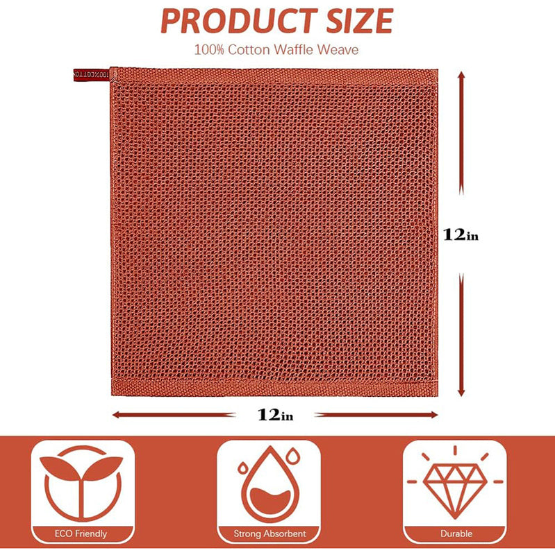 Prep & Dry Waffle Weave Cotton Kitchen Towel - Set Of six media 7
