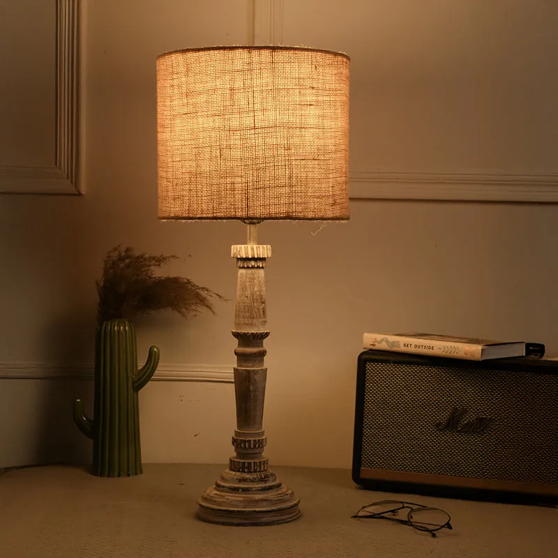 Empira Fabric Table Lamp - Beige media 1
