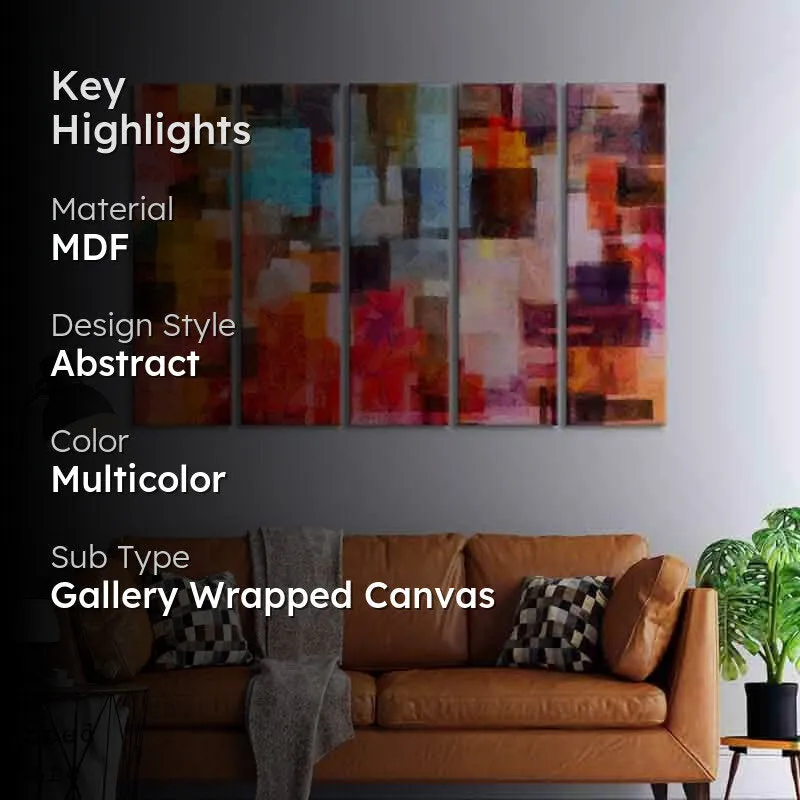 Blurred Wall Art - Set of Five media 2