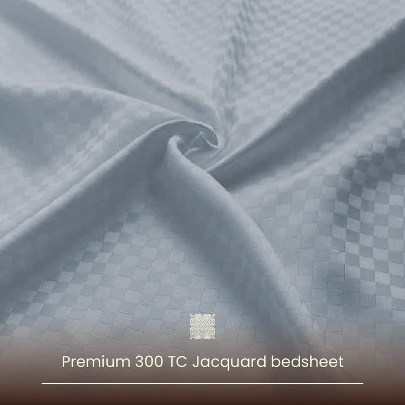 Urban Space Pastel Bliss Cotton Bedsheet (Blue) - 300 TC media 7