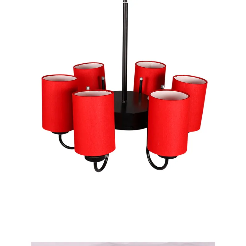 Viya Cylindrical Ceiling Lamp - Red media 4