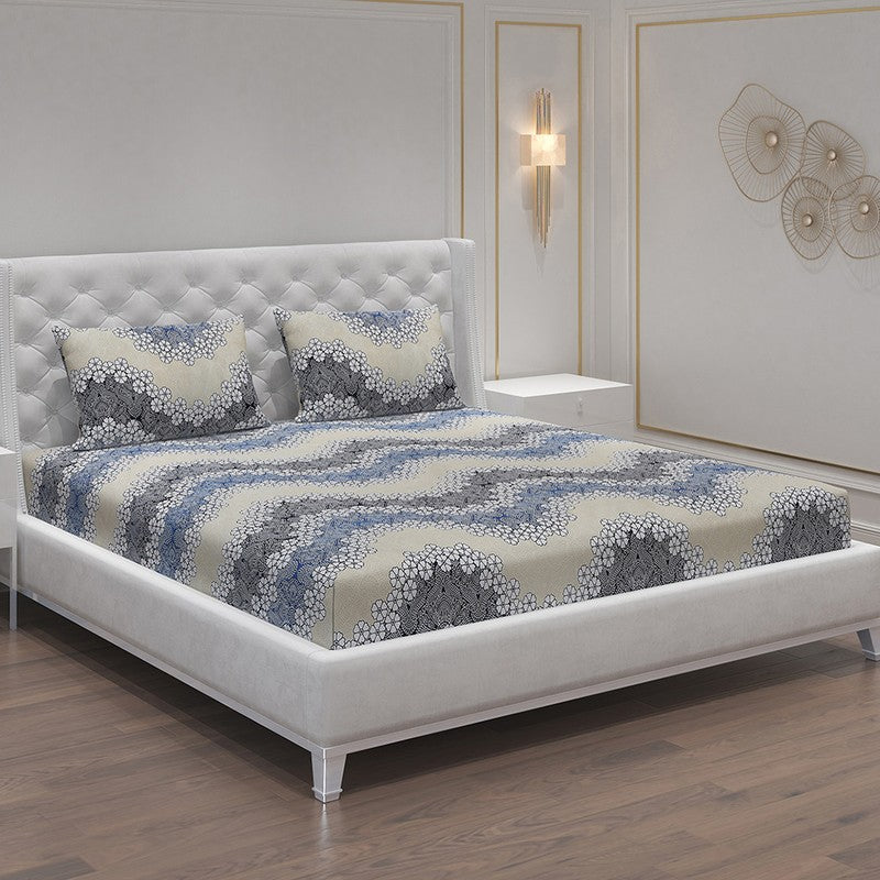 Monte Carlo Flower Weave Bedsheet - 120 GSM