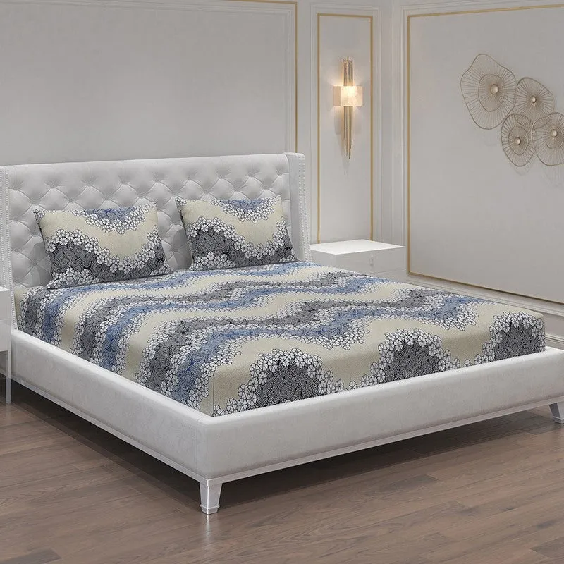 Monte Carlo Flower Weave Bedsheet - 120 GSM media 1