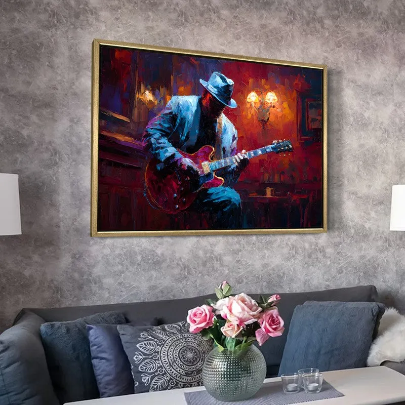 Urban Jazz Canvas Wall Painting With Frame media 6