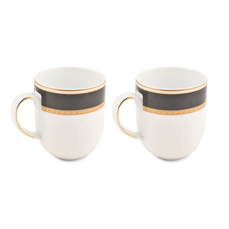 Serene Brew Porcelain Coffee Mug (300 mL Each) - Set Of Two media 3