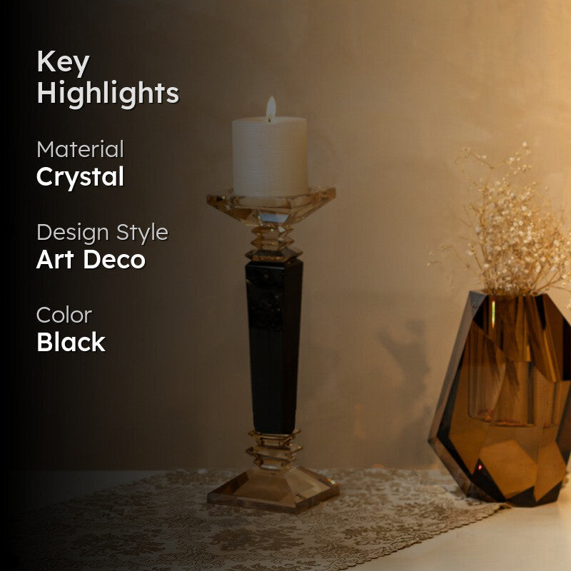 Elegance Crystal Candle Holder - Medium media 2