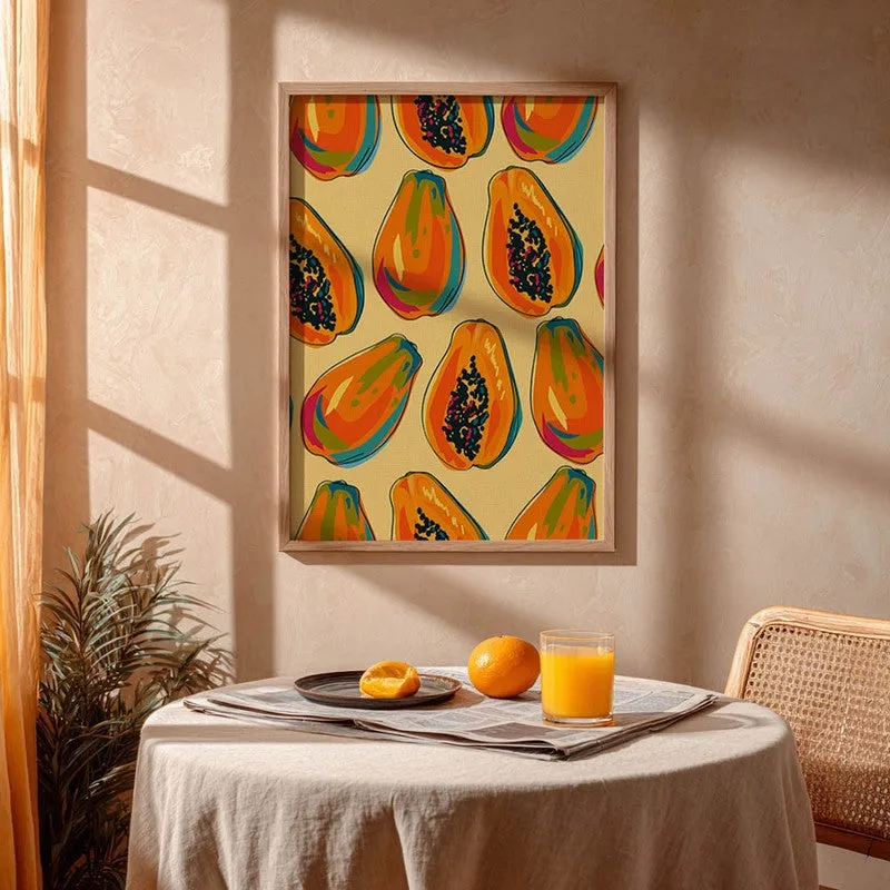PapayaFarm Archival Canvas Wall Art - Brown media 4