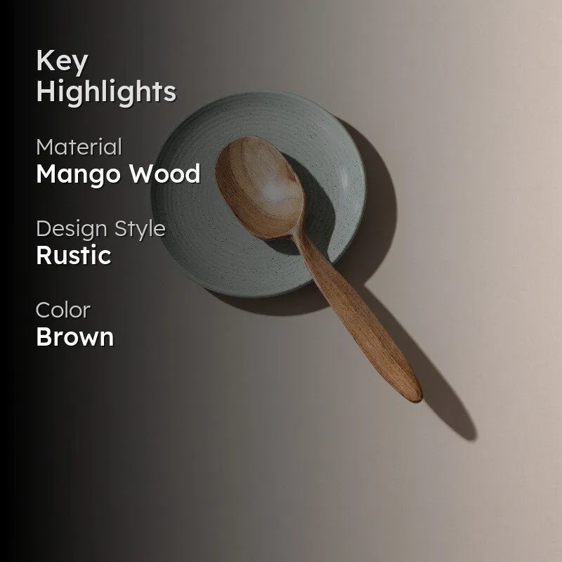 Tangra Handcrafted Mango Wood Serving Spoon media 2