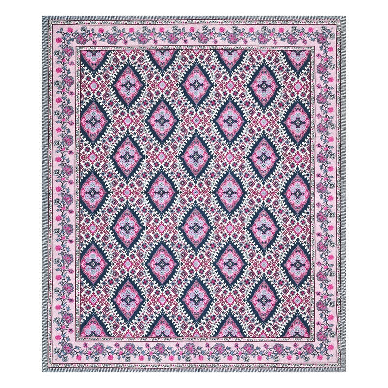 PrestigeSleep Cotton Bedsheet (Pink) - 144 TC media 4