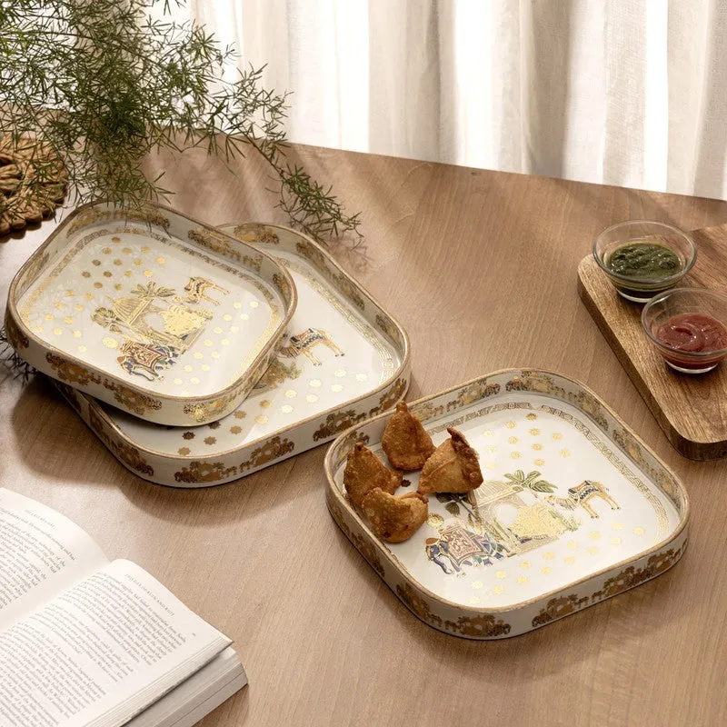 Timberline Rectangle MDF Serving Tray - Set Of Three media 1