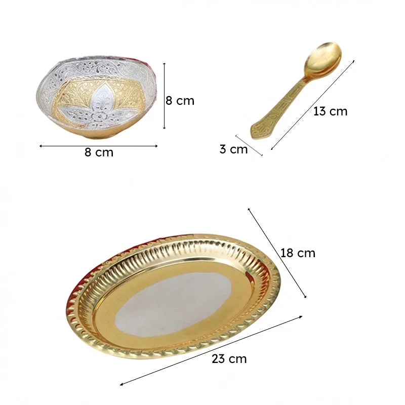 Arushi Bowl With Spoon & Tray (100 ML) - Set Of Five media 7