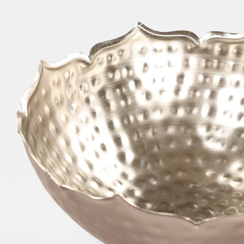 Ornella Hammered Metal Bowl media 4