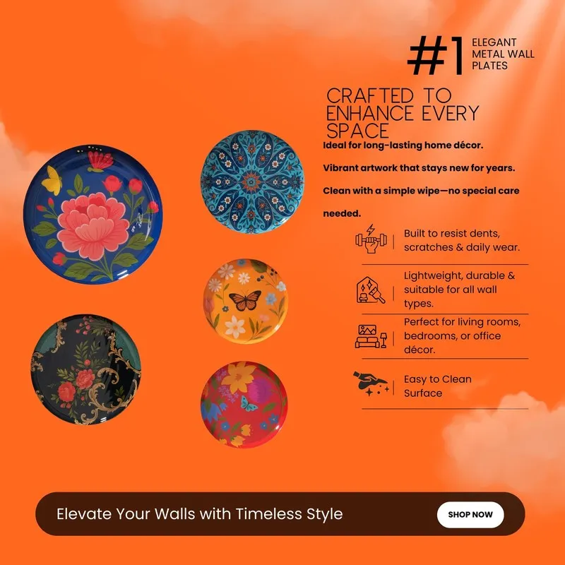 Mystic Garden Wall Plates - Set of Five media 5