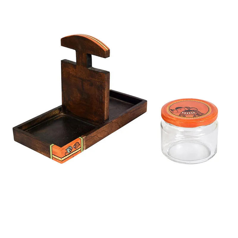 Ishwari Dry Fruit Jar With Tray (150 mL Each) - Three Piece Set media 7