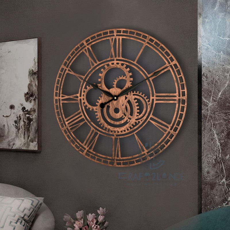 Shadow Silent Wall Clock - Bronze media 3