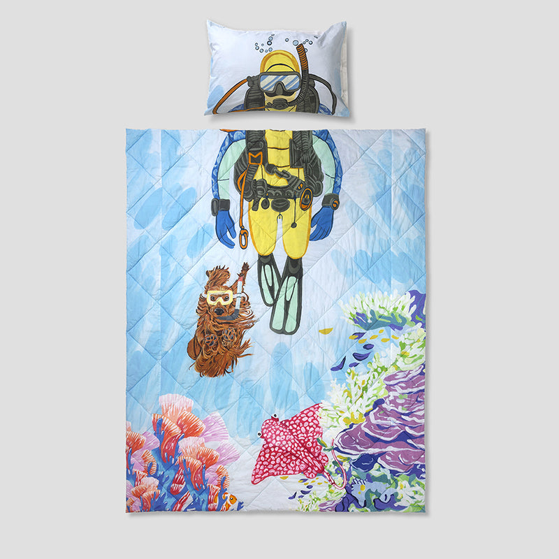 Soccer Buddies Reversible Cotton Comforter - 480 GSM media 7