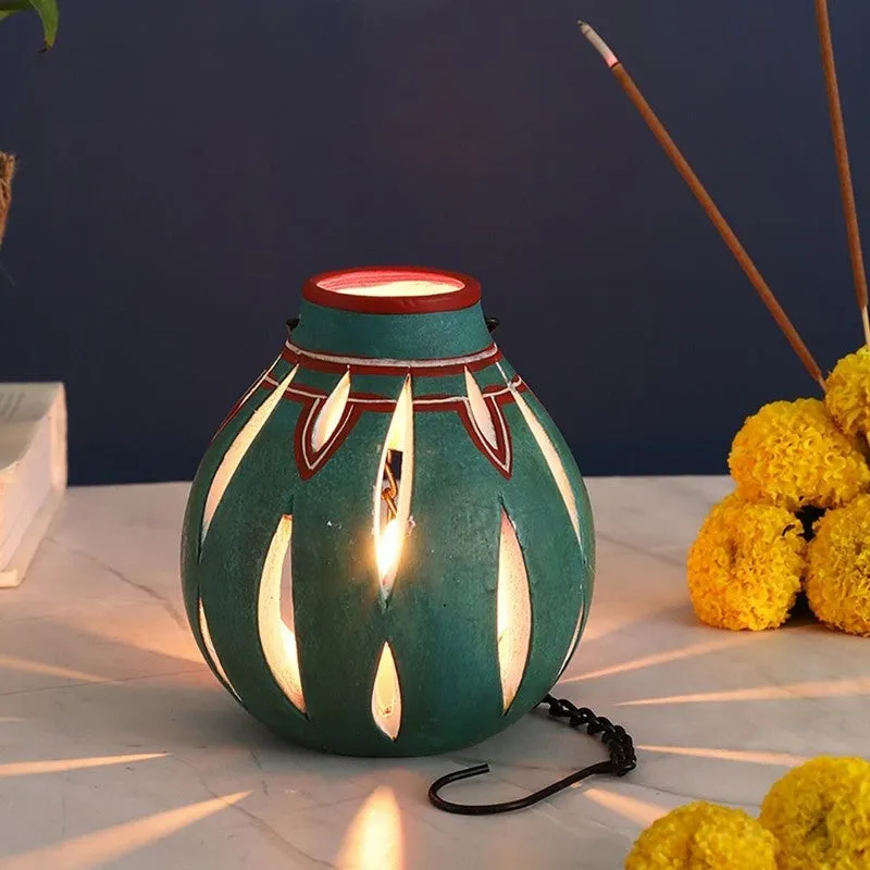 Divine Flame Candle Holder Collection Green media 1