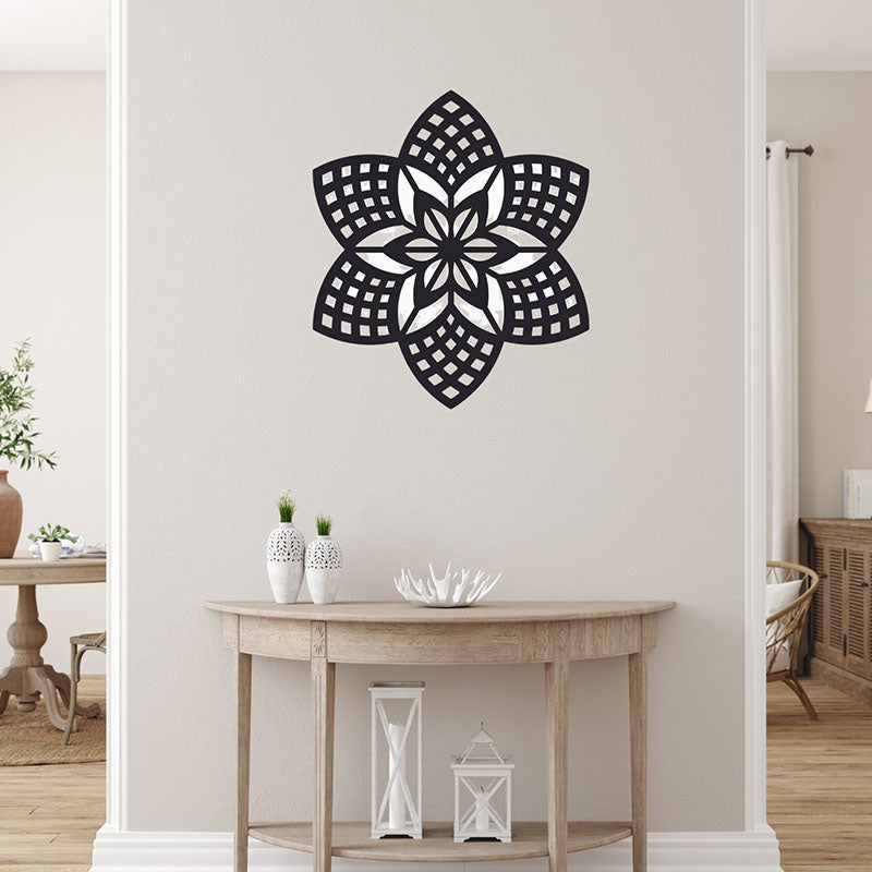 Simo Mandala Black Iron Wall Accent