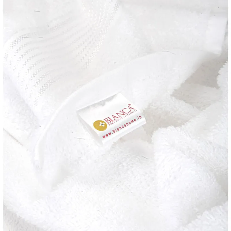 Comfora Towel Set (White,Blue) - Fourteen Piece Set media 6
