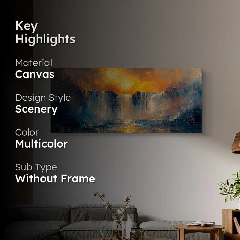 Misty Cascades Wall Painting media 2