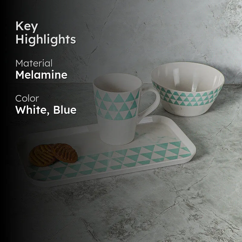 Mivono Serving Set (Blue & White) - Three Piece Set media 2