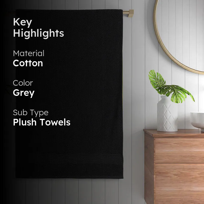 Velvique Cotton Bath Towel - Charcoal media 2