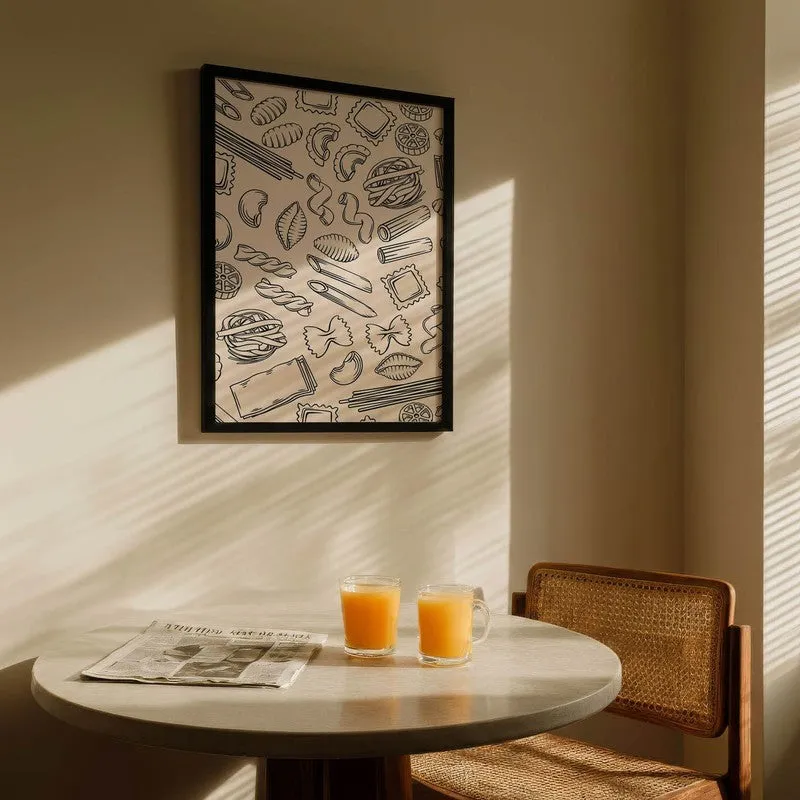 CulinaryDoodle Archival Canvas Wall Art - Black media 5