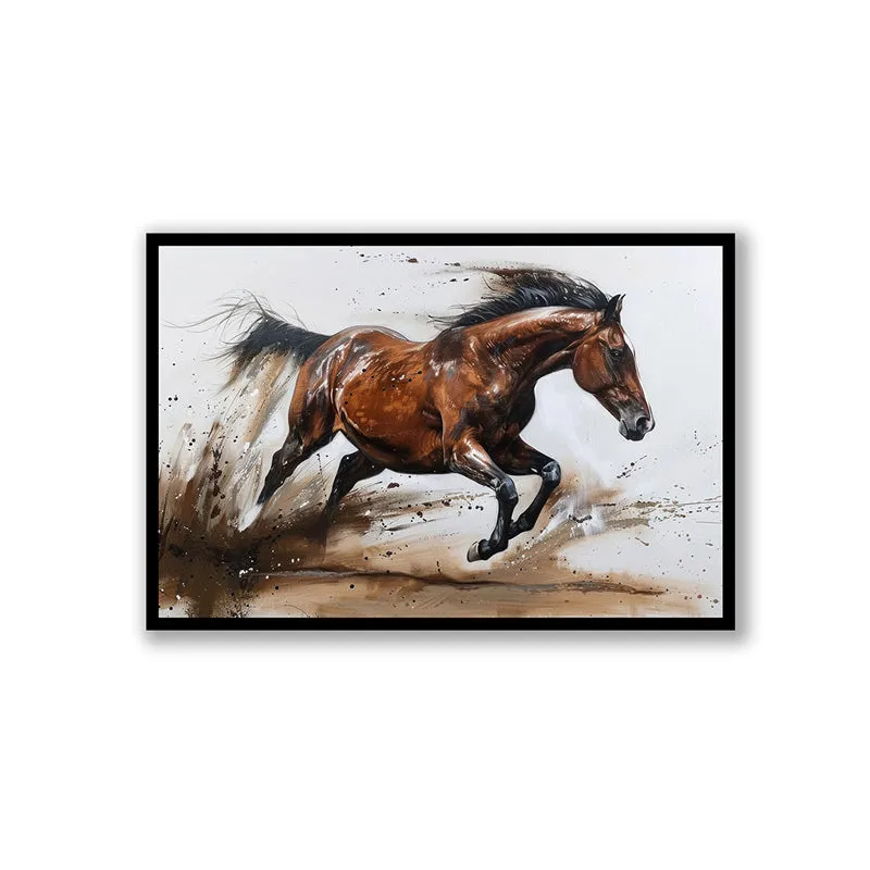 Roan Gallop Wall Art with Black Frame media 3