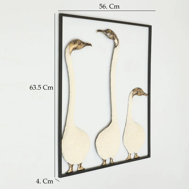 Storks In Harmony Metal & Ceramic Wall Accent media 5