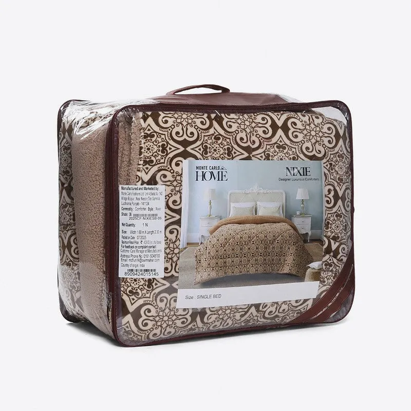 Monte Carlo Brown Elegance Comforter - 1114 GSM media 7