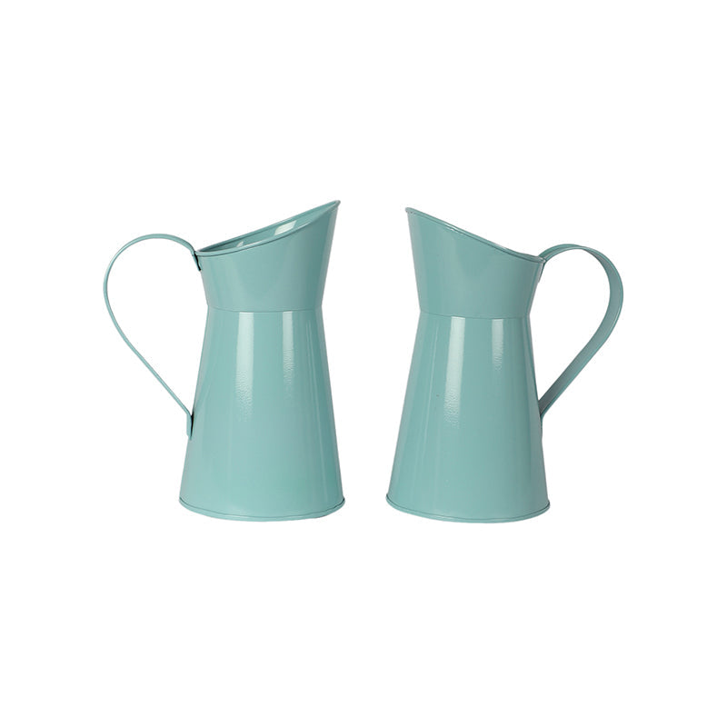 Pitcher Perfect Iron Planter (Blue) - Set Of Two media 7