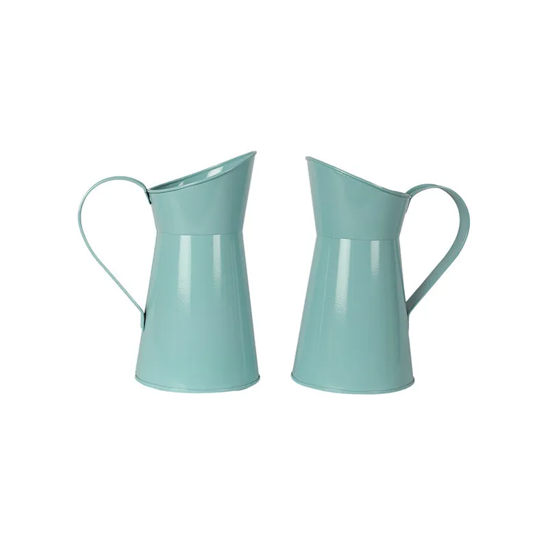 Pitcher Perfect Iron Planter (Blue) - Set Of Two media 7