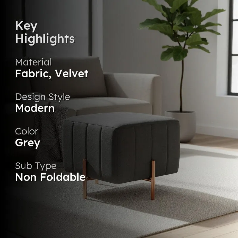 Brixa Restella Ottoman - Grey media 2