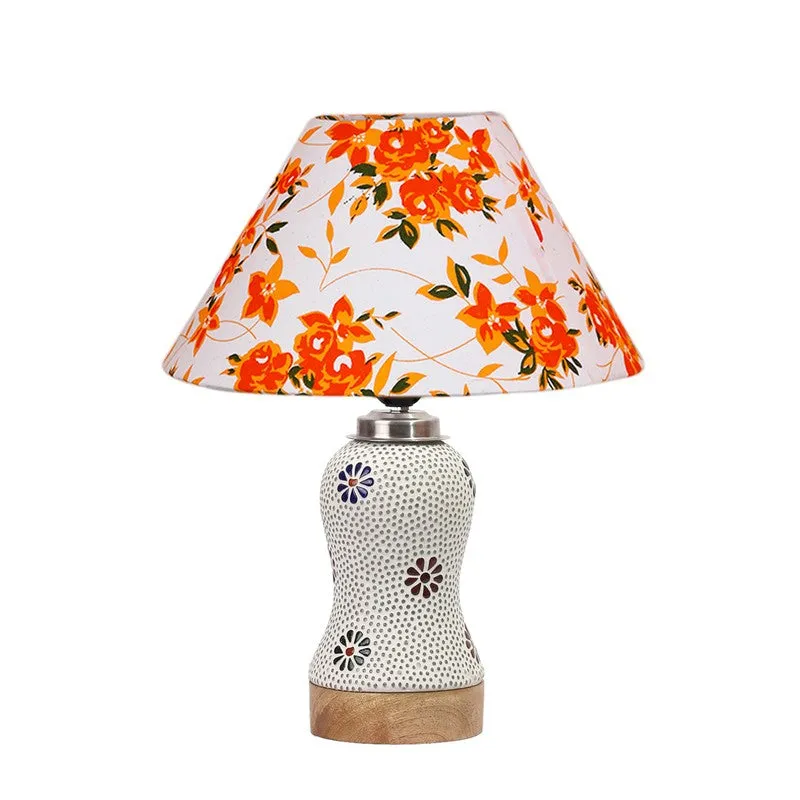 Espera Fleur Cone Wooden Table Lamp - Multicolor media 5
