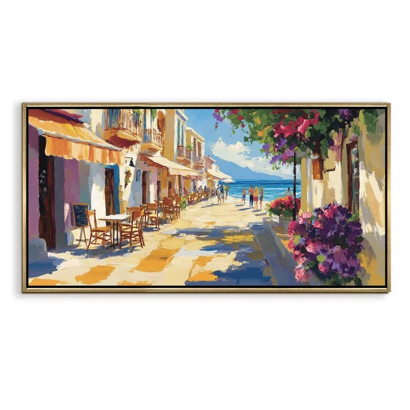 Bougainvillea Canvas Wall Painting With Frame media 3