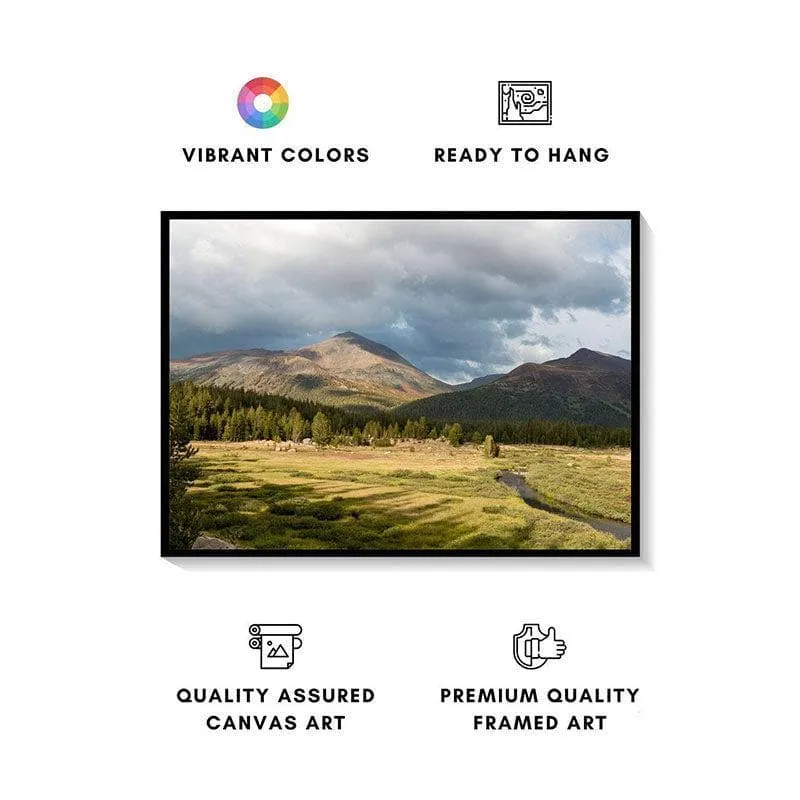 Yosemite National Park Canvas Wall Painting - Black Frame media 4