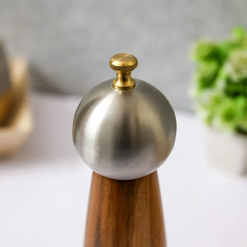 Zestora Acacia Wood Salt & Pepper Bottles media 5
