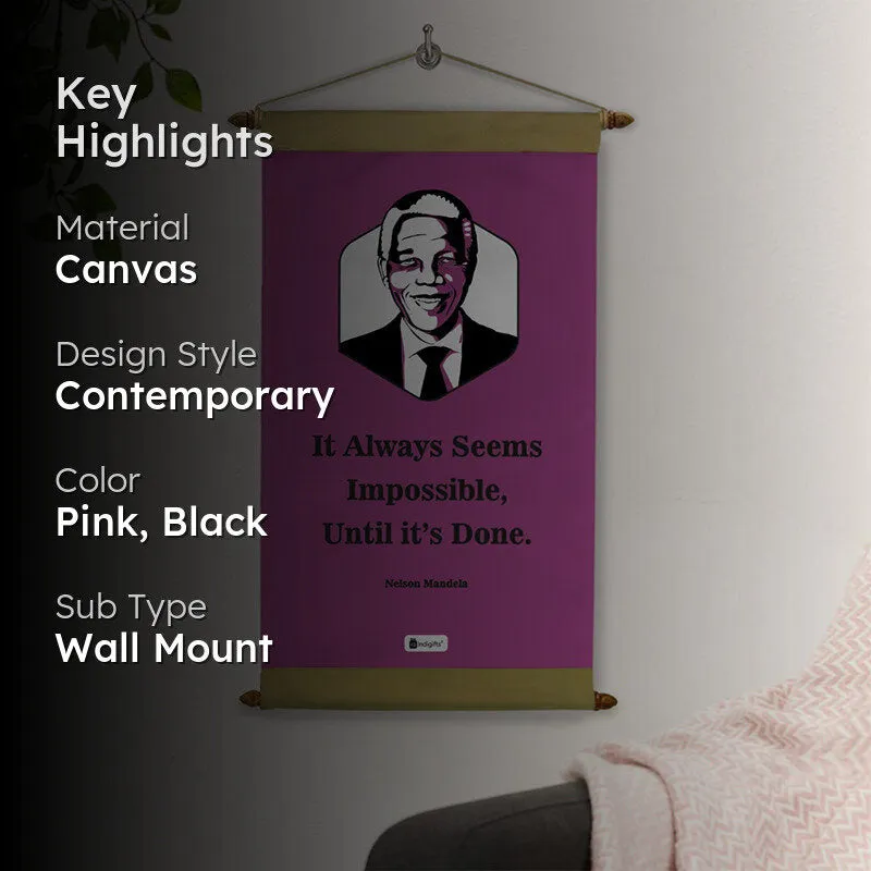 Nelson Mandela Motivational Canvas Wall Accent media 2