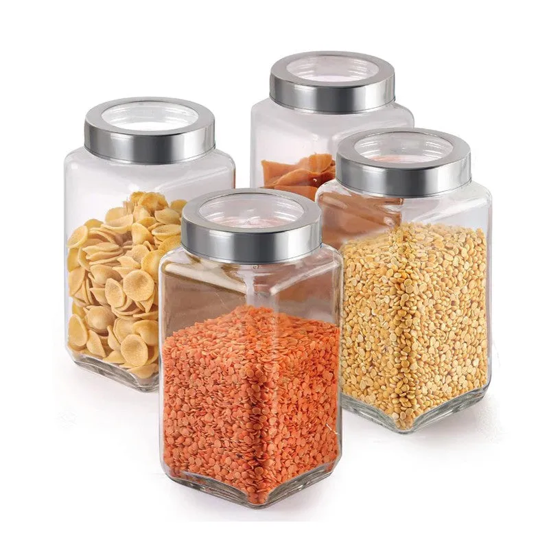PureStore Glass Jar (1000 mL Each ) - Set Of Four media 3