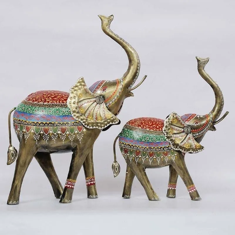 Regal Gajendra Showpiece - Set Of Two media 3