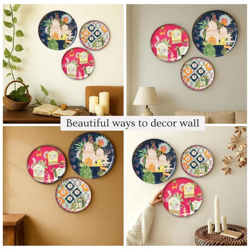 Ajmer Charm Metal Wall Plate - Set Of Three media 4
