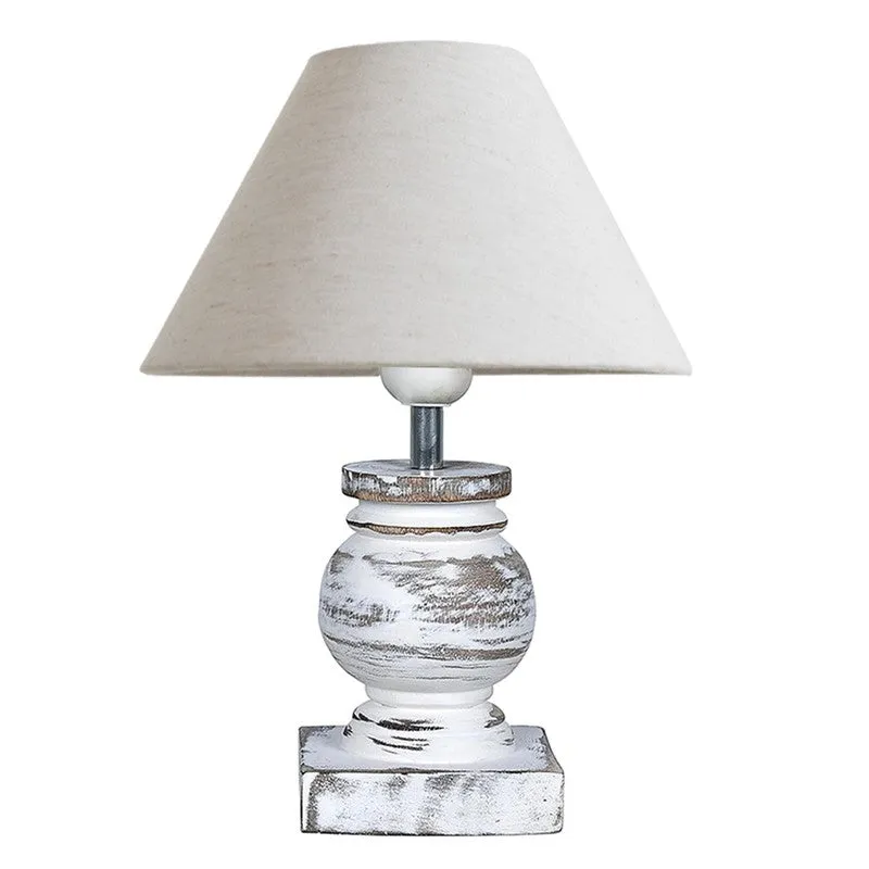 MonoCraft Wooden Table Lamp - White media 6