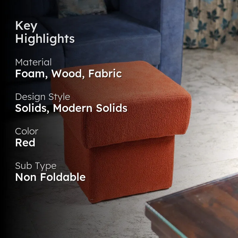 PlushPod Ottoman  Red media 2