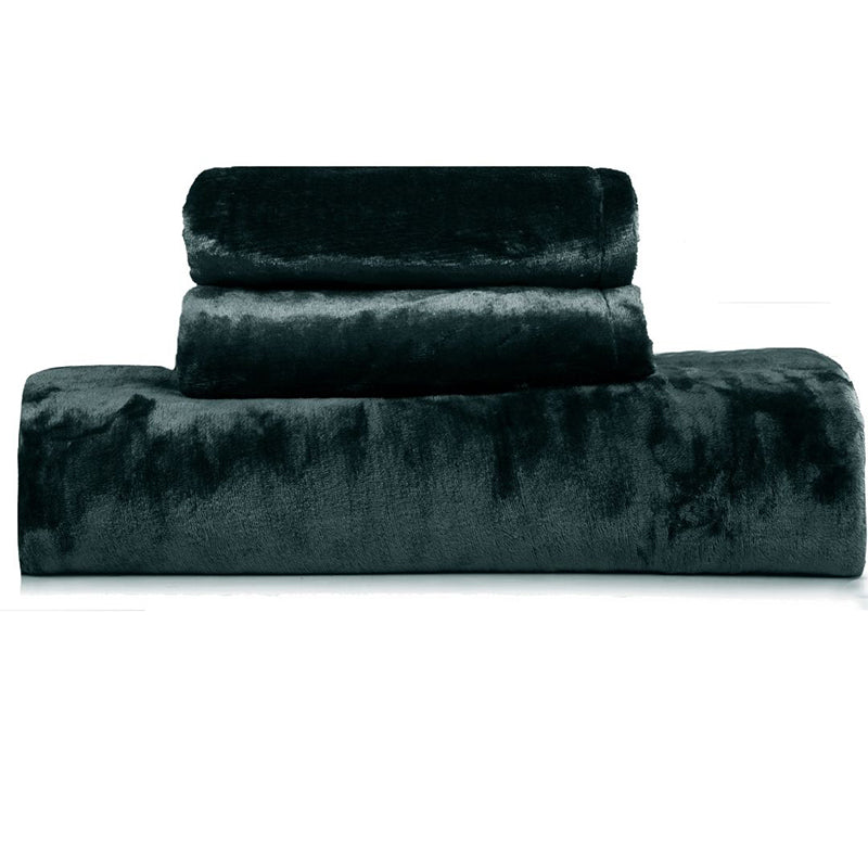 Casselle Velvet Bedsheet (Grey) - 300 GSM media 10